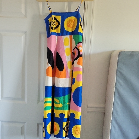 Colorful Patterned Women's Dress - Picture 2 of 3